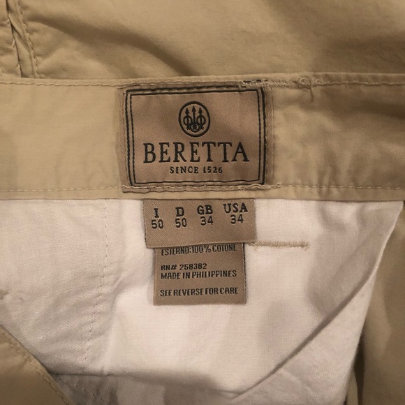 Men’s Beretta Cargo Shorts Size 34 Waist - Picture 8 of 9